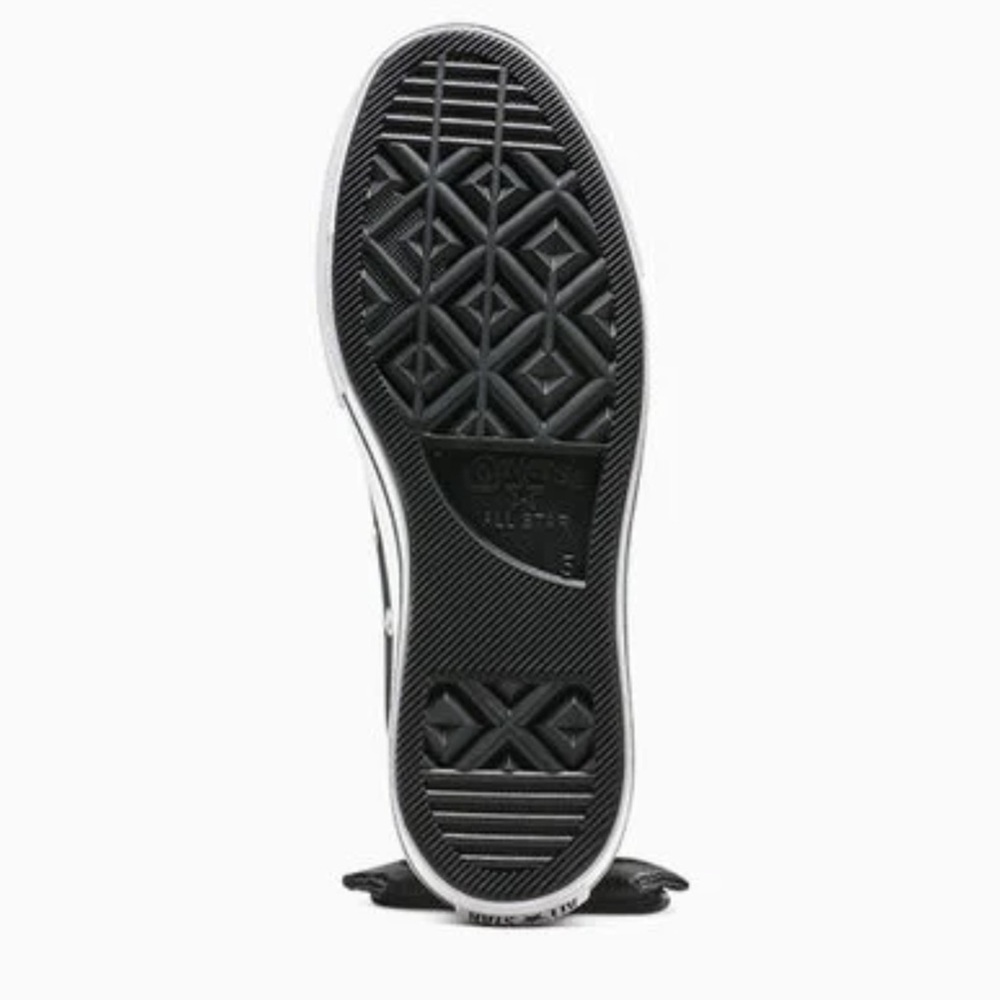 . Converse Chuck Taylor Black & White All Star Lift Bow Platform Sneakers - Picture 6 of 9